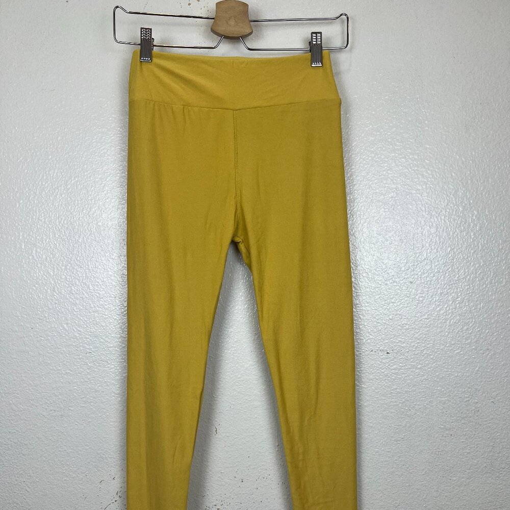 NWOT LuLaRoe Leggings Beautiful in Mustard Yellow Size OS